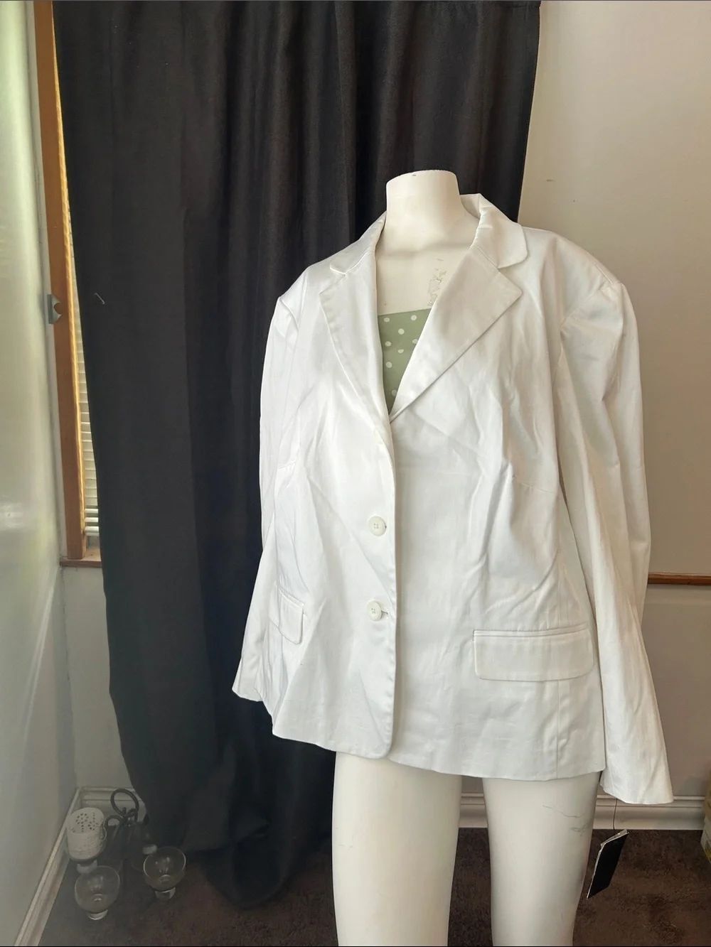 Rafaella White Women's Blazer Jacket - Classic Tailored Style
